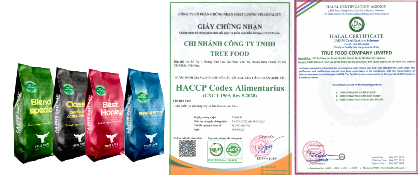 CÁC CHỨNG NHẬN SẢN PHẨM