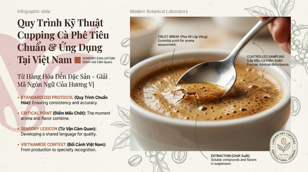 BÁO CÁO NGHIÊN CỨU CHUYÊN SÂU: QUY TRÌNH KỸ THUẬT CUPPING CÀ PHÊ TIÊU CHUẨN VÀ ỨNG DỤNG TẠI VIỆT NAM – Ảnh 1 | True Cafe (truecafe.vn) BÁO CÁO NGHIÊN CỨU CHUYÊN SÂU: QUY TRÌNH KỸ THUẬT CUPPING CÀ PHÊ TIÊU CHUẨN VÀ ỨNG DỤNG TẠI VIỆT NAM – Ảnh 1 | True Cafe (truecafe.vn)