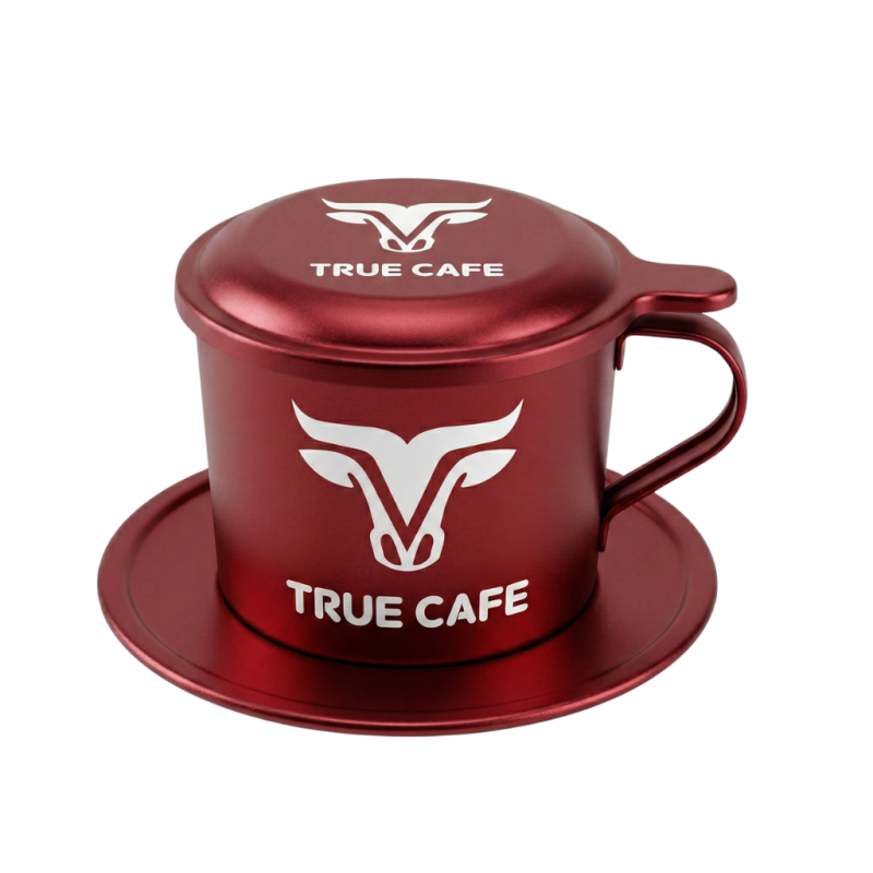 Phin cà phê cao cấp màu đỏ x True Cafe