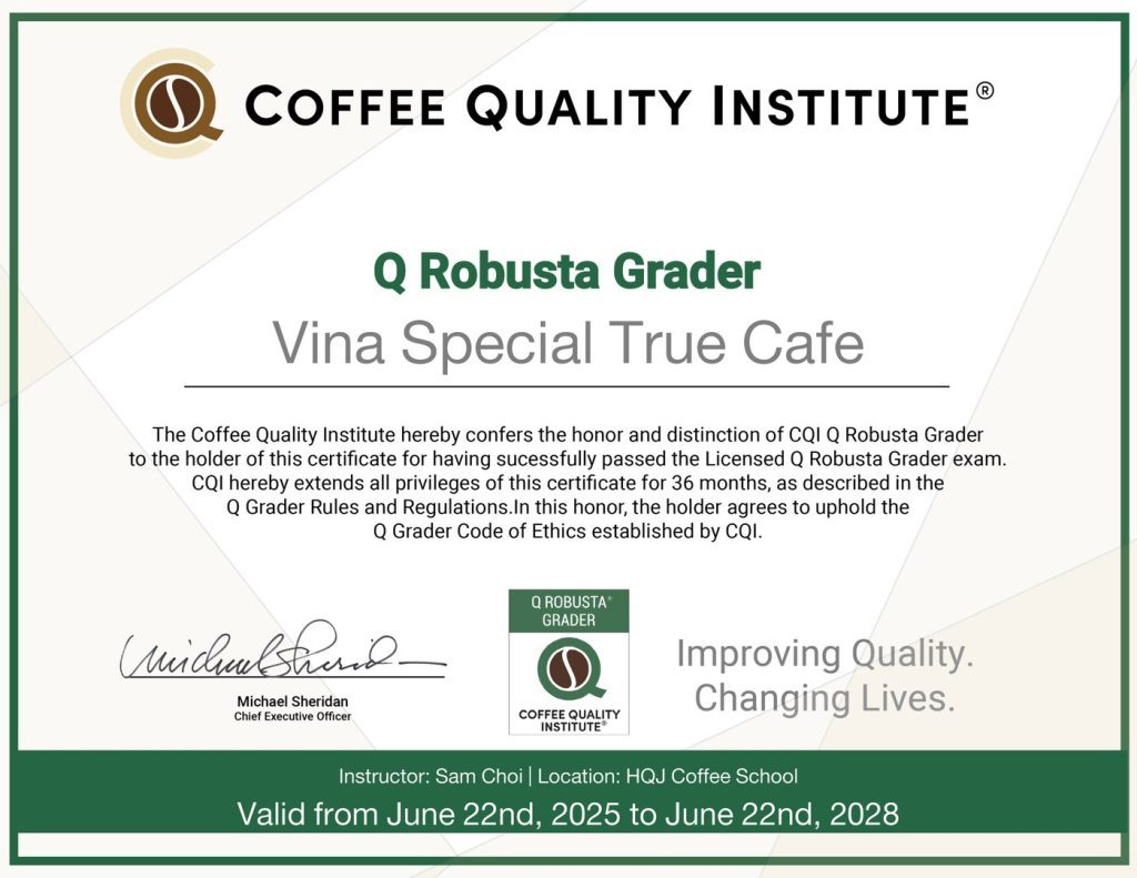 Q Robusta Grader — Coffee Quality Institute (CQI)