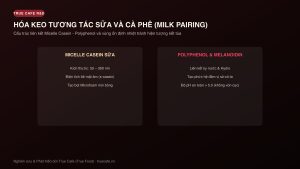 HÓA KEO TƯƠNG TÁC SỮA VÀ CÀ PHÊ (MILK PAIRING)