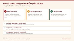 House blend riêng cho chuỗi quán cà phê