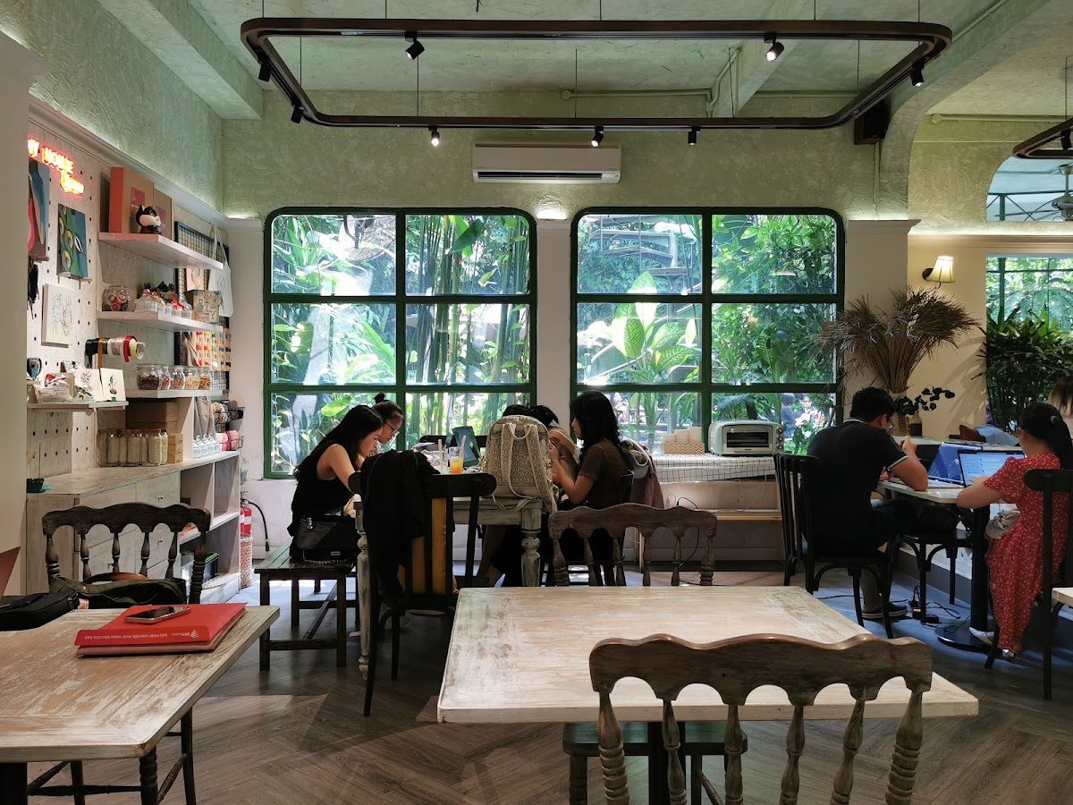 Không gian quán cà phê Beanthere tại 42/7 Hồ Hảo Hớn, Quận 1, 4.4/5 từ 1.060 đánh giá trên Google Maps