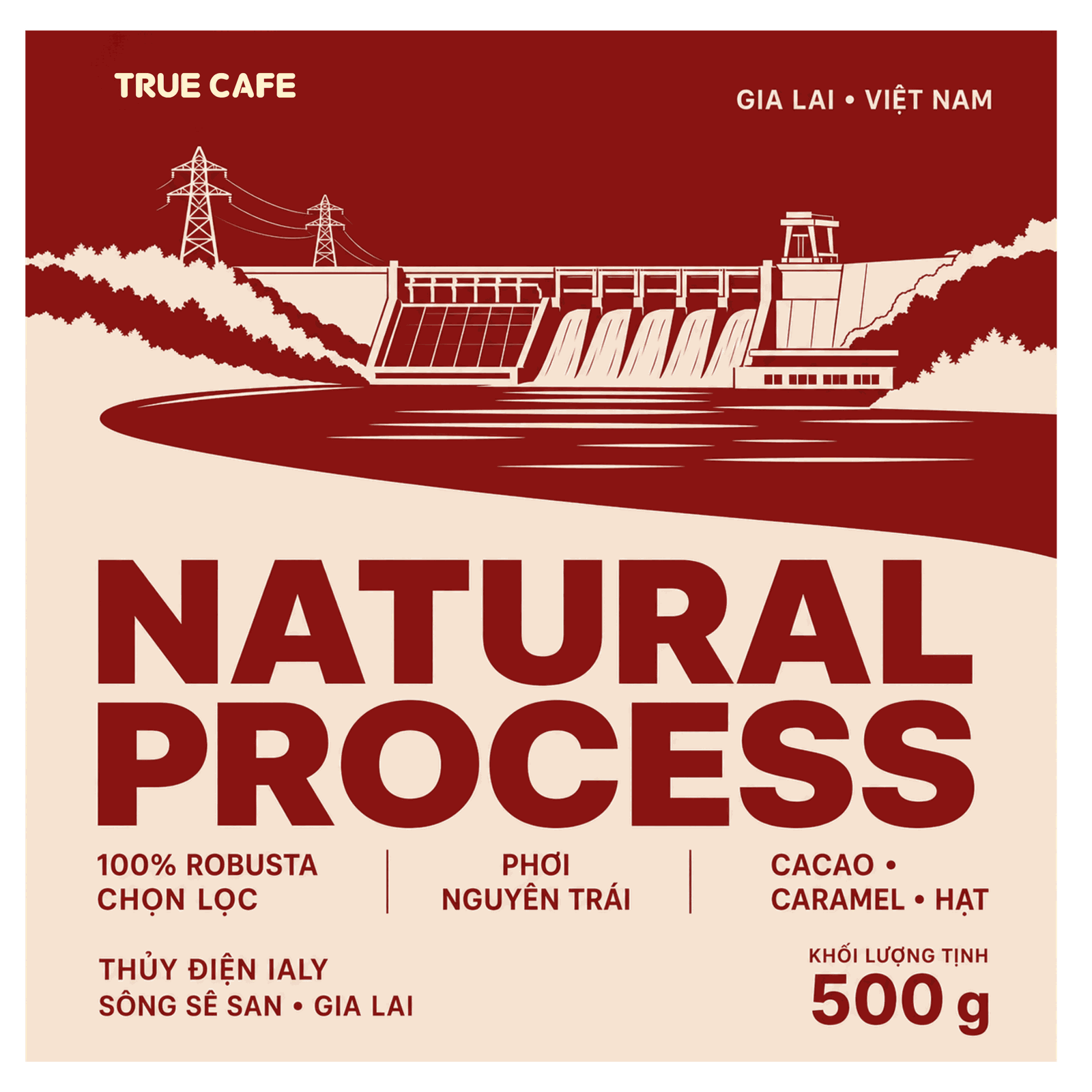 Tranh khắc Thuỷ điện Ialy · sông Sê San
